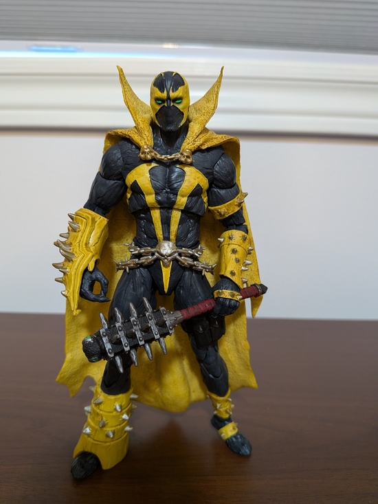 McFarlane Toys Other - Mortal Kombat Yellow & Black Spawn Action Figure with Spiked Mace
